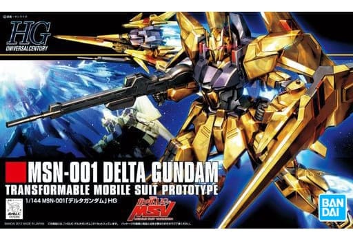 Bandai Model Kits > Gundams BANDAI: HG 136 DELTA GUNDAM MOBILE SUIT PROTOTYPE MODEL KIT 4573102609700