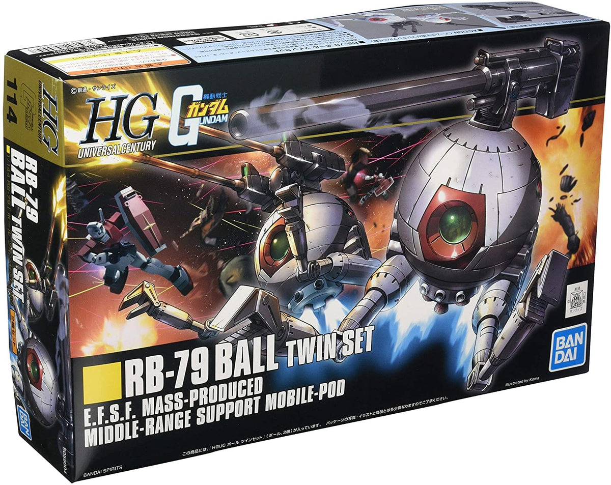Bandai Model Kits > Gundams BANDAI: HG UNIVERSAL CENTURY - HG RB79 BALL TWIN SET HGUC 1/144 SCALE MODEL KIT 4573102580047