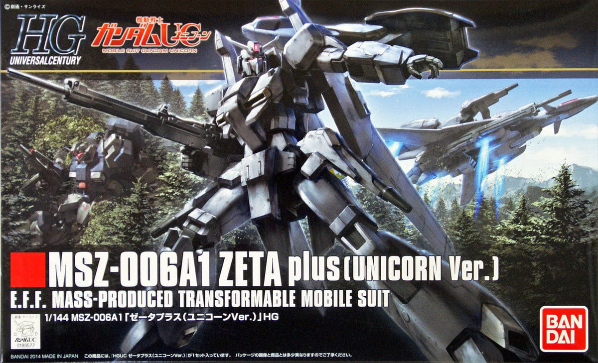 Bandai Model Kits > Gundams > High Grade Bandai: Gundam - HG Zeta Plus (Unicorn Ver) HGUC 1:144 4573102604026 BAN/2255546