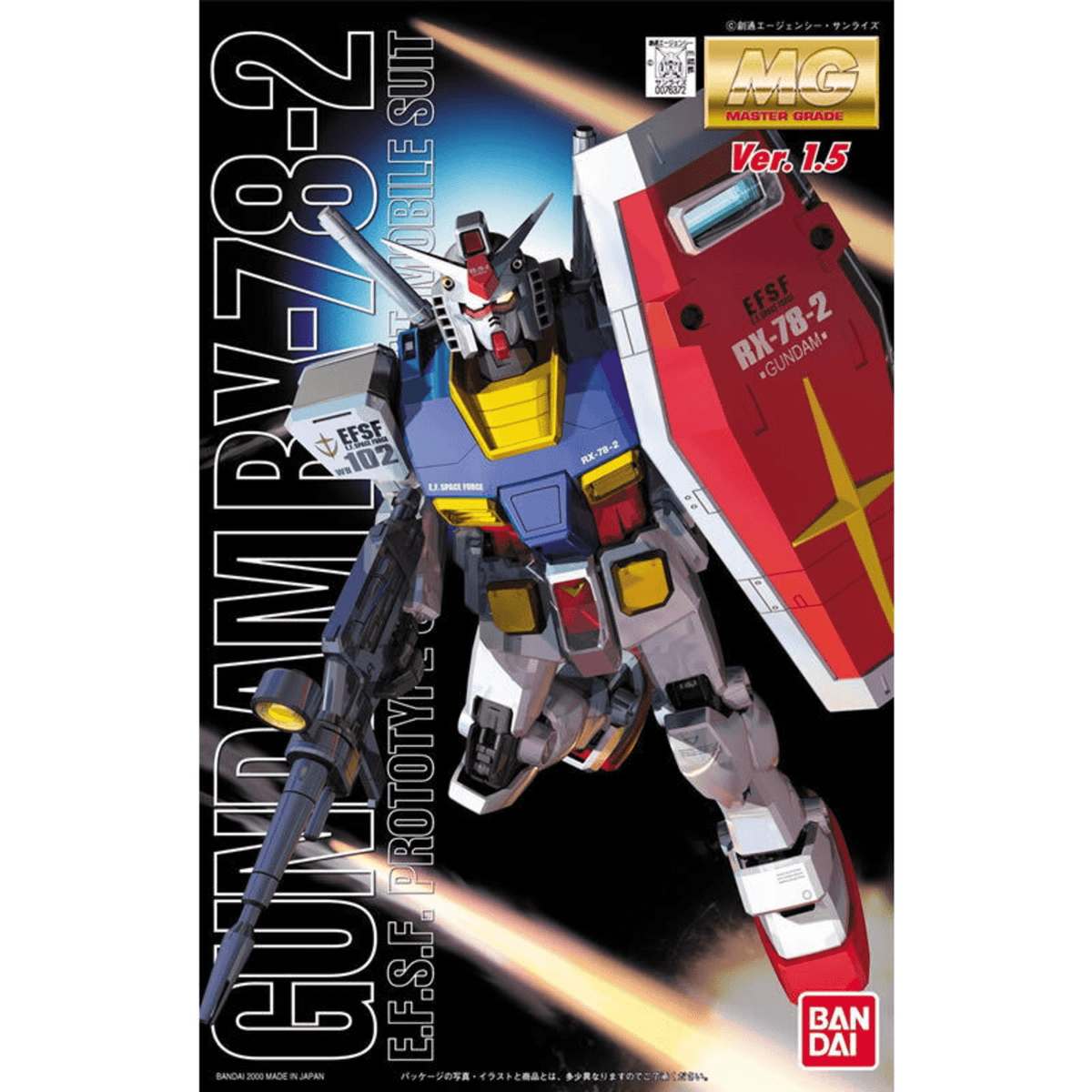 Bandai Model Kits > Gundams > Master Grade Bandai: MG Gundam RX-78-2 Ver. 1.5 4573102638519 76372