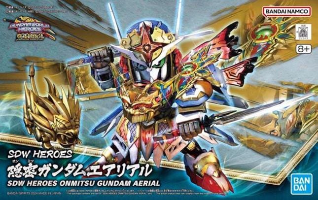 Bandai Model Kits > Gundams > SD Model Kit - Heroes Onmitsu Gundam Aerial SDW 4573102657237 BAN/2717094