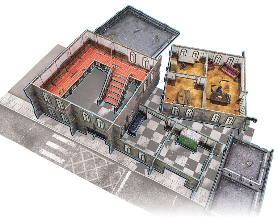 Battle Systems Hobby Supplies > Terrain Battle Systems Terrain: Urban Art Deco High-Rise Core Set 5060660090396 BST UAE004