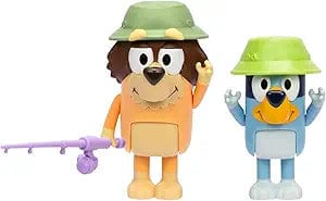 BBC STUDIOS Toys > Action Figures > Animation BBC STUDIOS: BLUEY - FISHING WITH GRANDAD 2 PACK ACTION FIGURES 630996176504