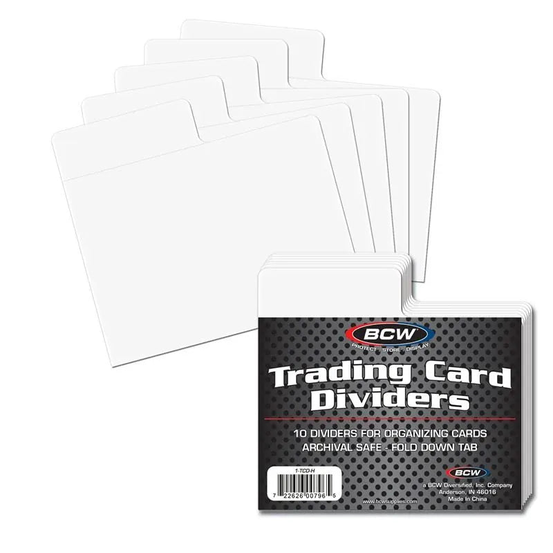 BCW Game Supplies > Card Boxes BCW: Trading Card Dividers - Horizontal 722626007965 1-TCD-H