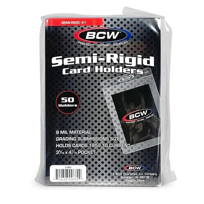 BCW Game Supplies > Card Sleeves BCW: Semi-Rigid Card Holder #1 722626006609 1-SR1-1