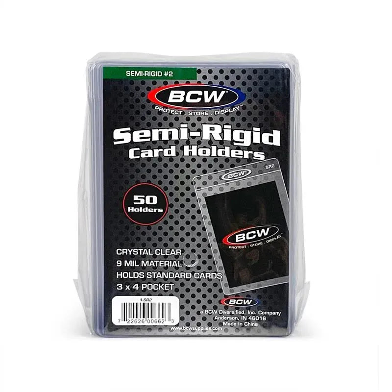 BCW Game Supplies > Card Sleeves BCW: Semi-Rigid Card Holder #2 722626006623 1-SR2