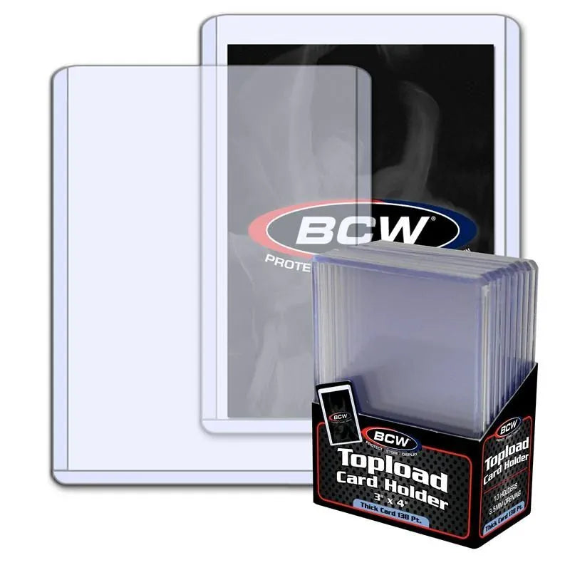 BCW Game Supplies > Card Sleeves BCW: Thick Card Topload Holder - 138 PT. 722626902314 1-TLCH-TH-3.5MM