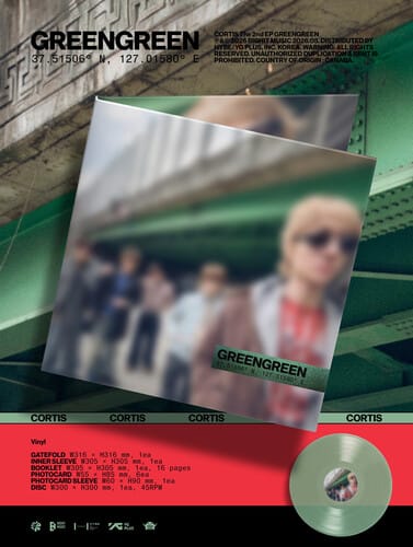 Bighit Entertainment Music > Vinyl Records Cortis - GREENGREEN (Extended Play, Booklet, Gatefold LP Jacket, Photo / Photo Card) 823375008323 BBGT242196.1