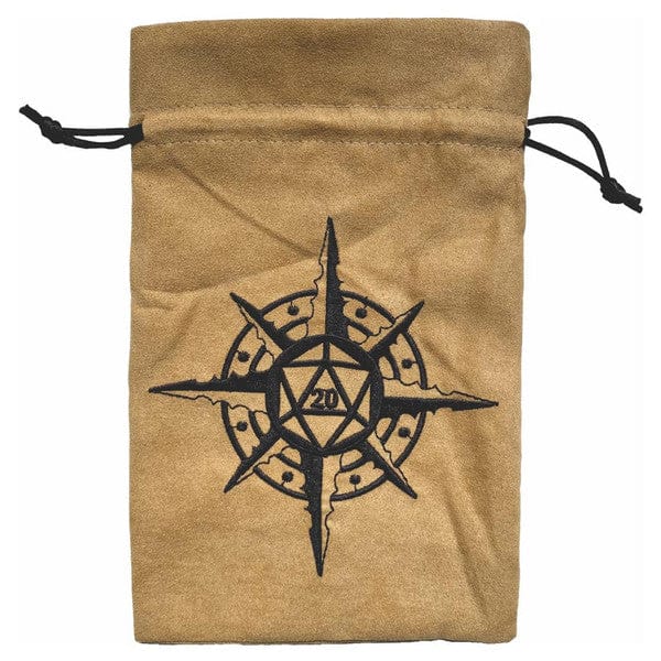Black Oak Workshop Game Supplies > Dice Storage Dice Bag: Compass d20 850055772571 BOWDBCOMD20HC