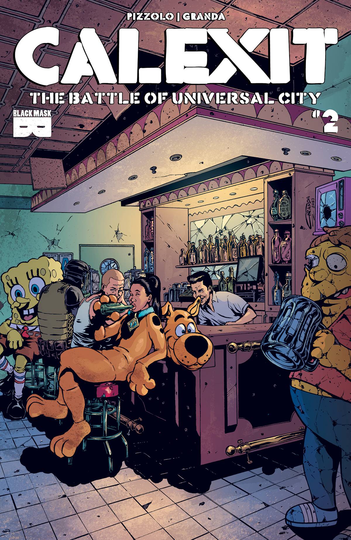 Blackbox Comics Comic Books CALEXIT BATTLE OF UNIVERSAL CITY #2 CVR A GRANDA (MR) 04577802739202011 JUL231441