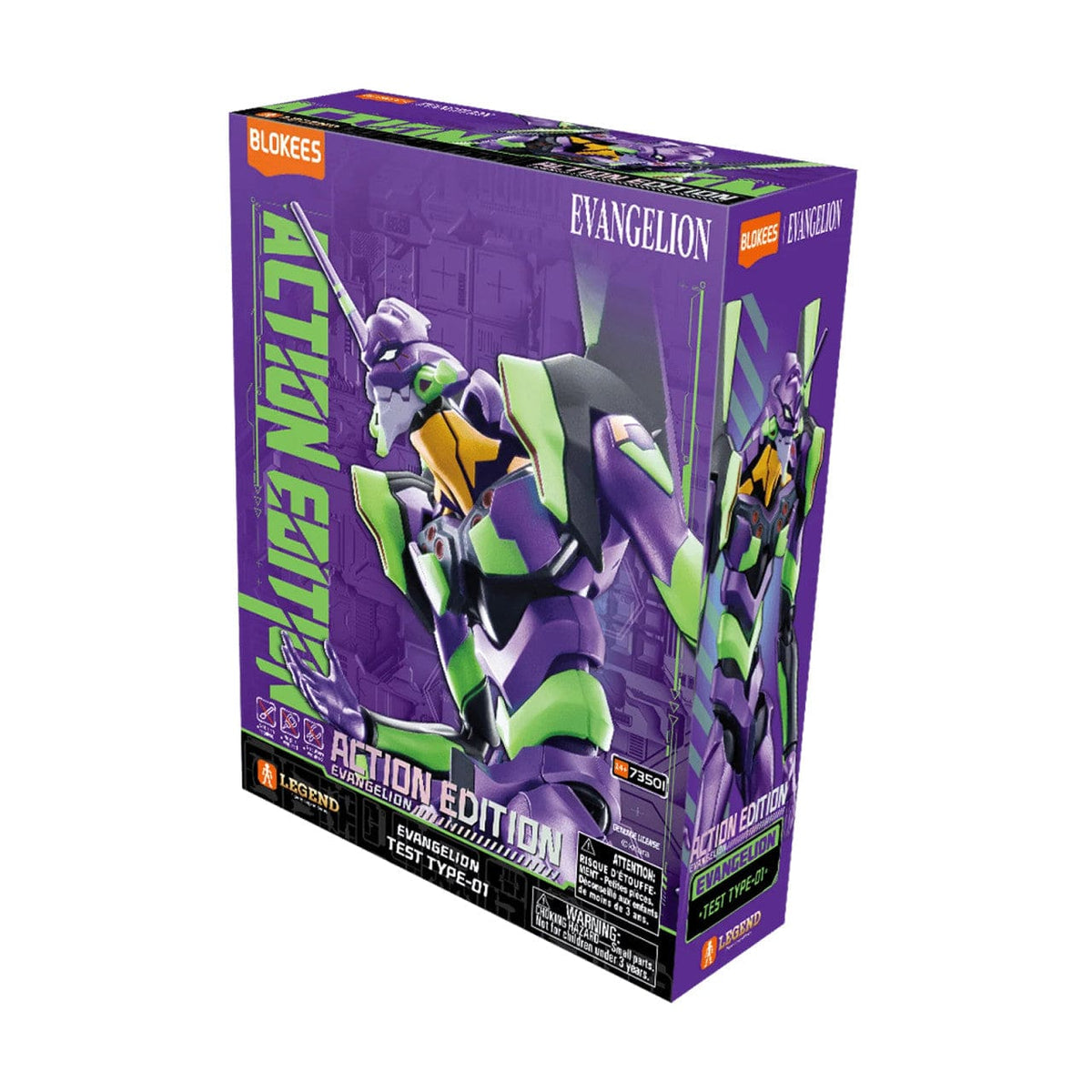 BLOKEES Model Kits > Other Model Kits Blokees: Evangelion - Test Type 1 (Action Edition) 810181530407 73501-1