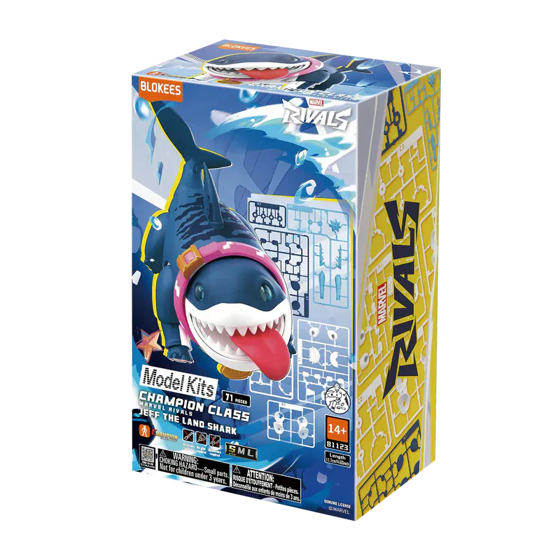 BLOKEES Model Kits > Other Model Kits Blokees: Marvel Rivals Champion Class 12 - Jeff The Land Shark 810181532395 81123-1