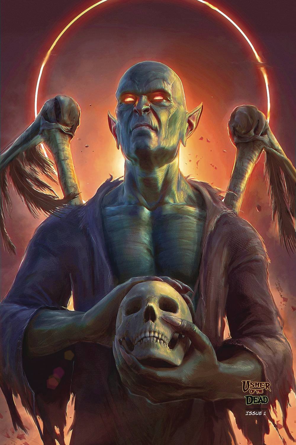 BLOOD MOON COMICS LLC Comic Books USHER OF THE DEAD #1 CVR C TIAGO DA SILVA MINIMAL (MR) 85003206403300131 JUN231681