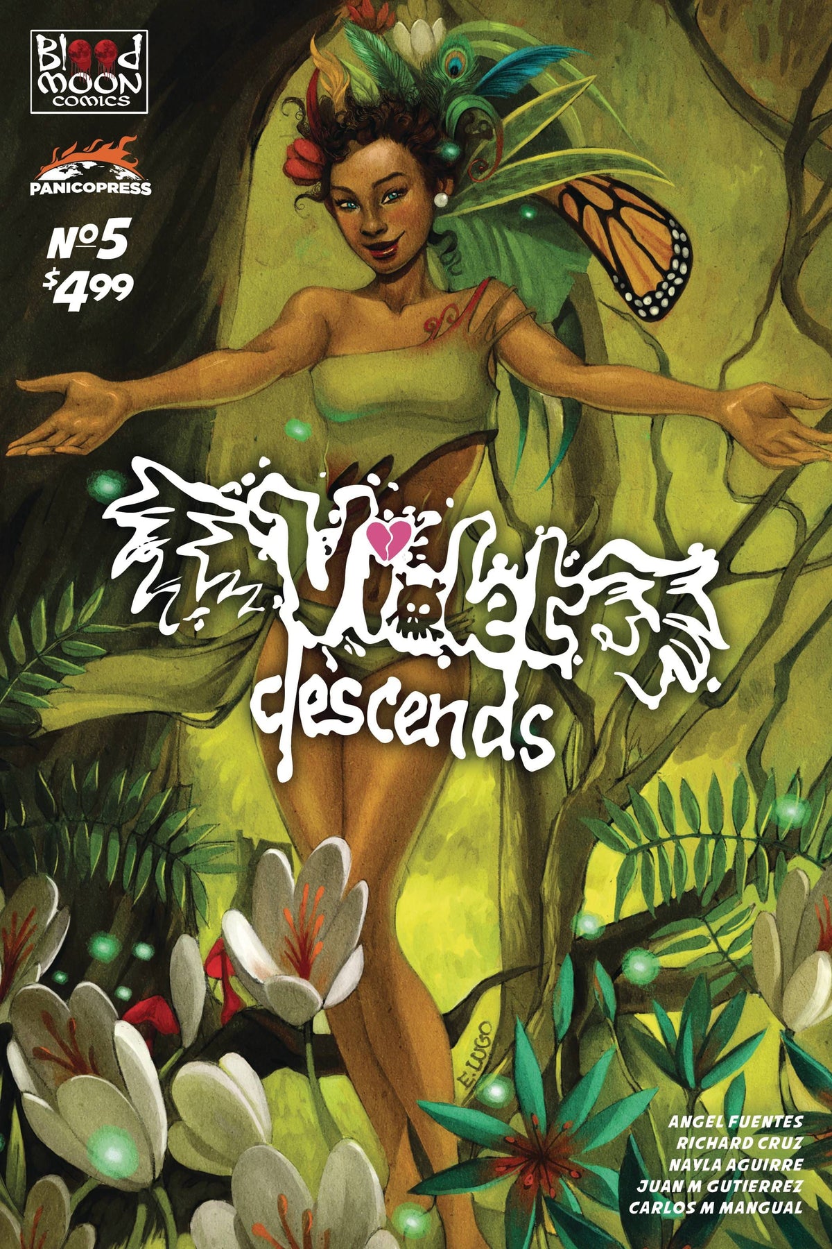 BLOOD MOON COMICS LLC Comic Books VIOLET DESCENDS #5 (OF 5) CVR C ERICKA LUGO 85003206439200531 JUN231685