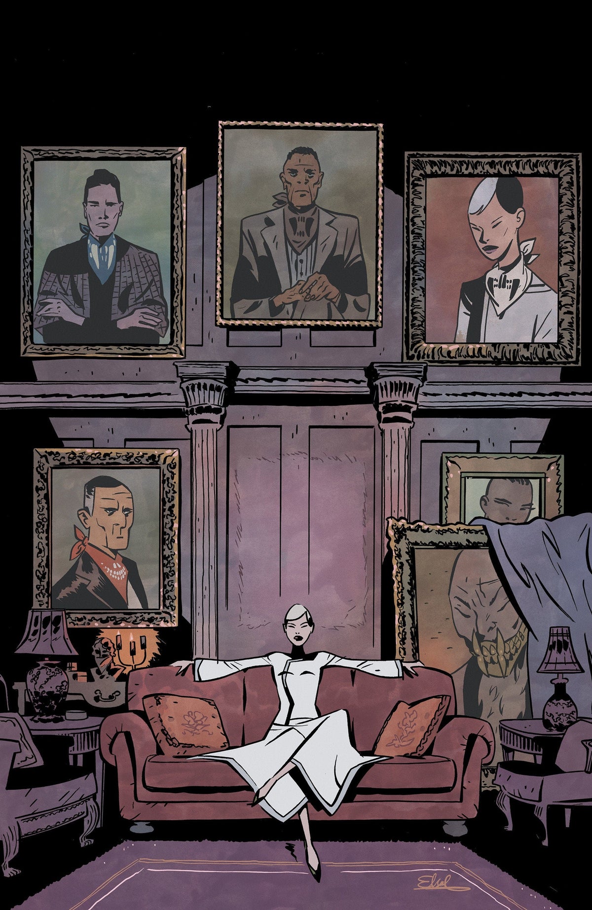 Boom Entertainment Comic Books Fall of the House of Slaughter #1 C Variant (Full Art, Charretier) 84428401330701031 PRH-84428401330701031