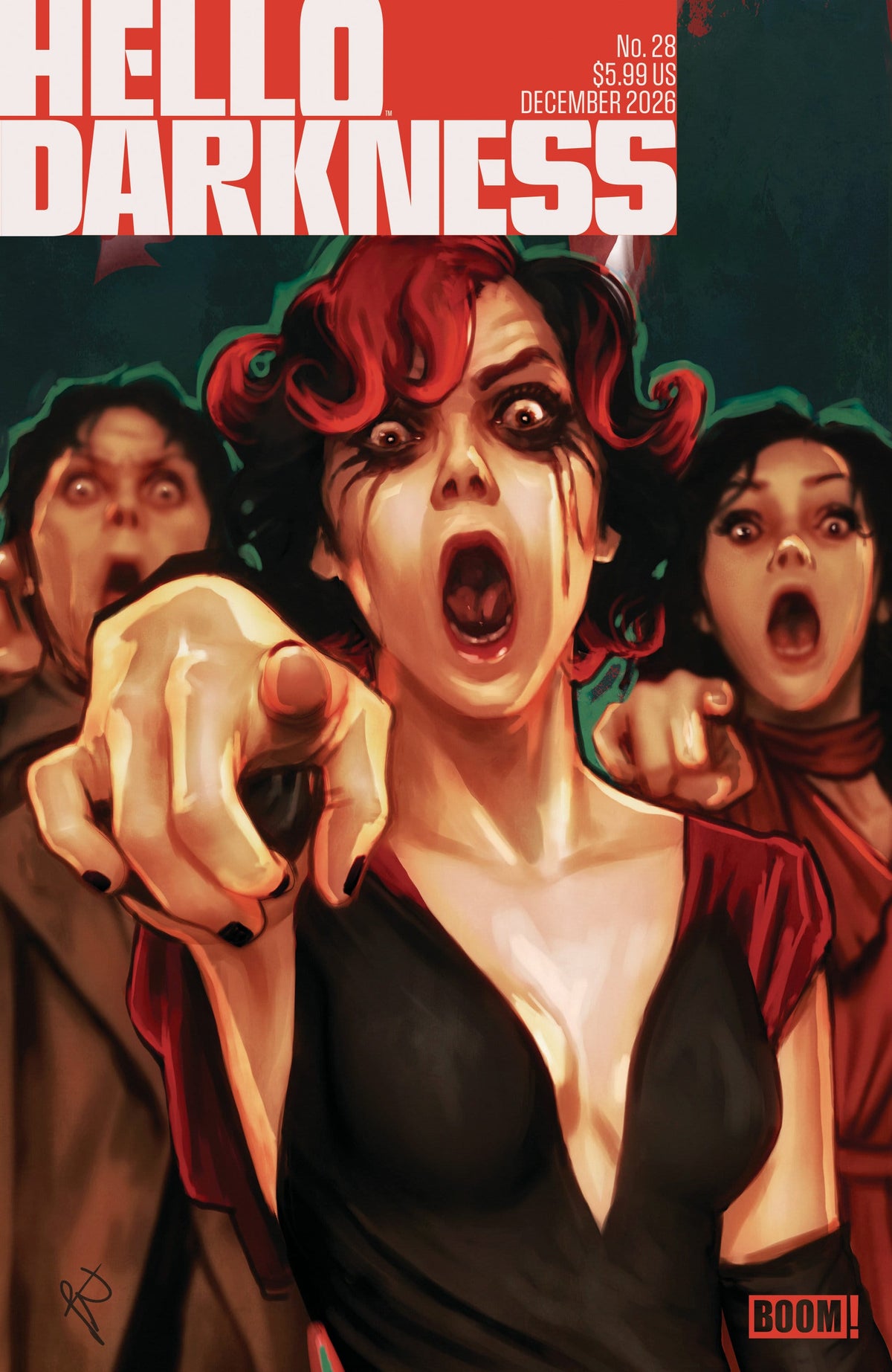 Boom Entertainment Comic Books Hello Darkness #28 A Main (Dressed, Puebla) (Release Date: 12/23/2026) 84428401112928011 PRH-84428401112928011