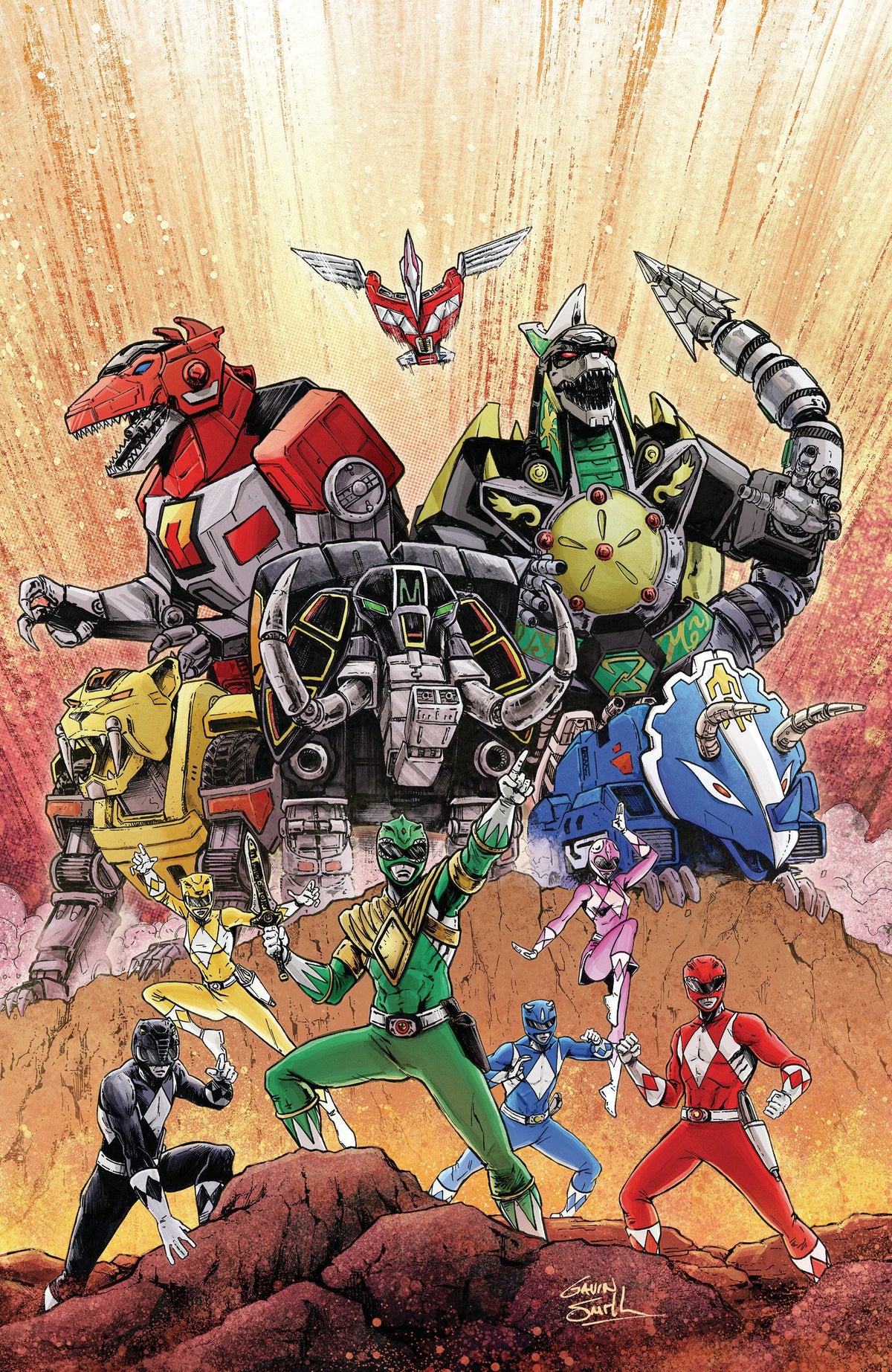 Boom Entertainment Comic Books > Incentives Mighty Morphin Power Rangers: Zord Quest #1 D 1:10 INCV (Full Art, Smith) 84428401294201041 PRH-84428401294201051