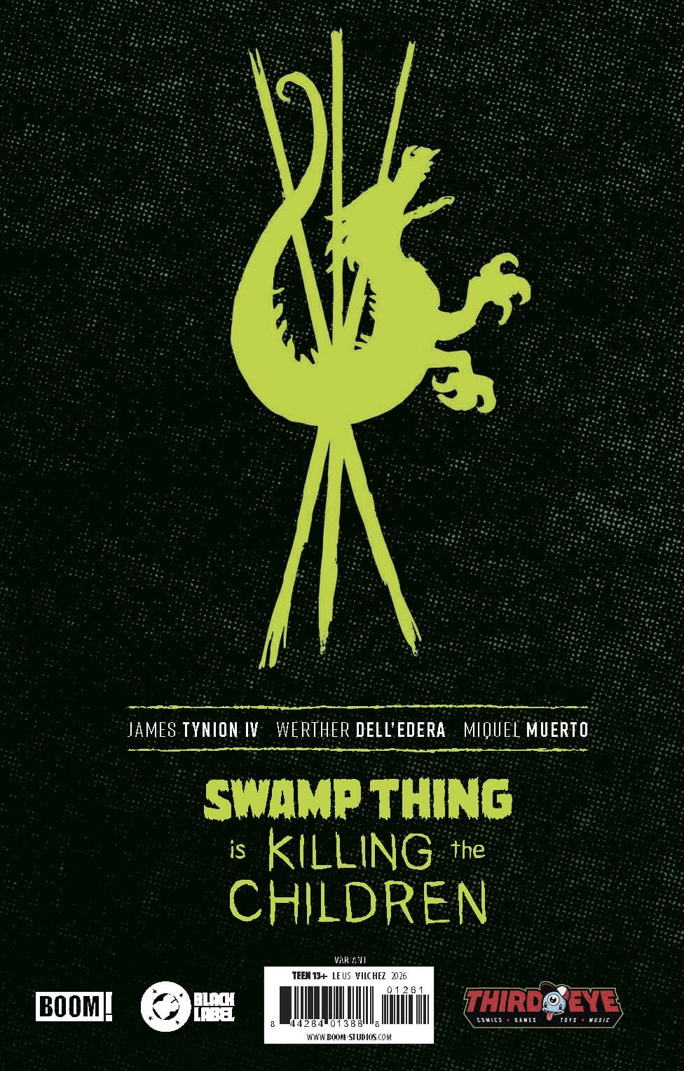 Boom Entertainment Comic Books > Incentives SWAMP THING IS KILLING THE CHILDREN #1 THIRD EYE SUSPIRIA EXCLUSIVE - LTD TO 500 WORLDWIDE TE-PRH-84428401388801011-EXCLUSIVE