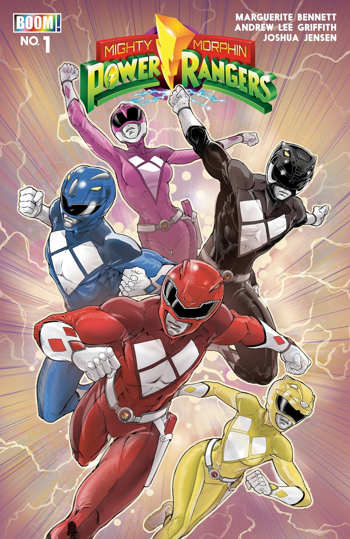 Boom Entertainment Comic Books Mighty Morphin Power Rangers (2026) #1 B Variant (Dressed, Griffith) 84428401334501021 PRH-84428401334501021