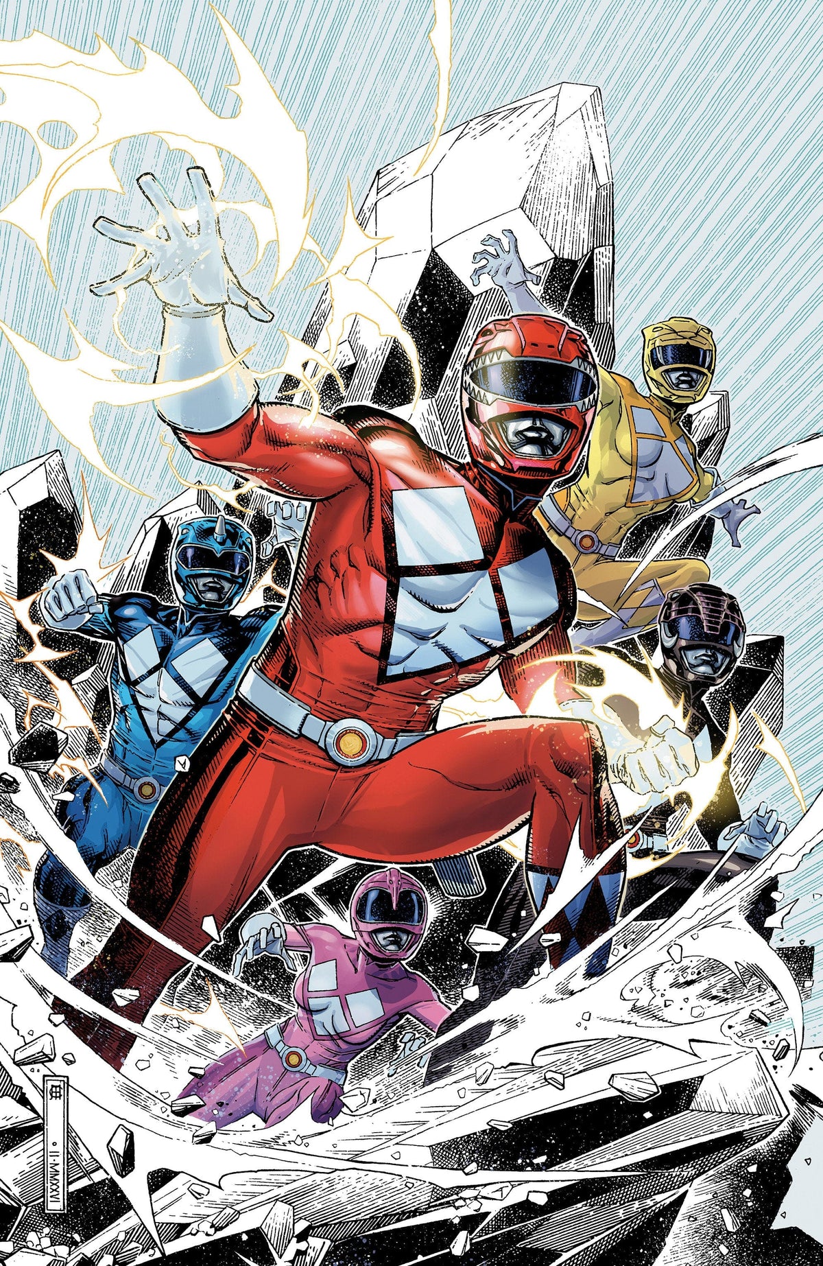 Boom Entertainment Comic Books Mighty Morphin Power Rangers (2026) #1 E Foil Variant (Full Art, Foil, Cheung) 84428401334501051 PRH-84428401334501051
