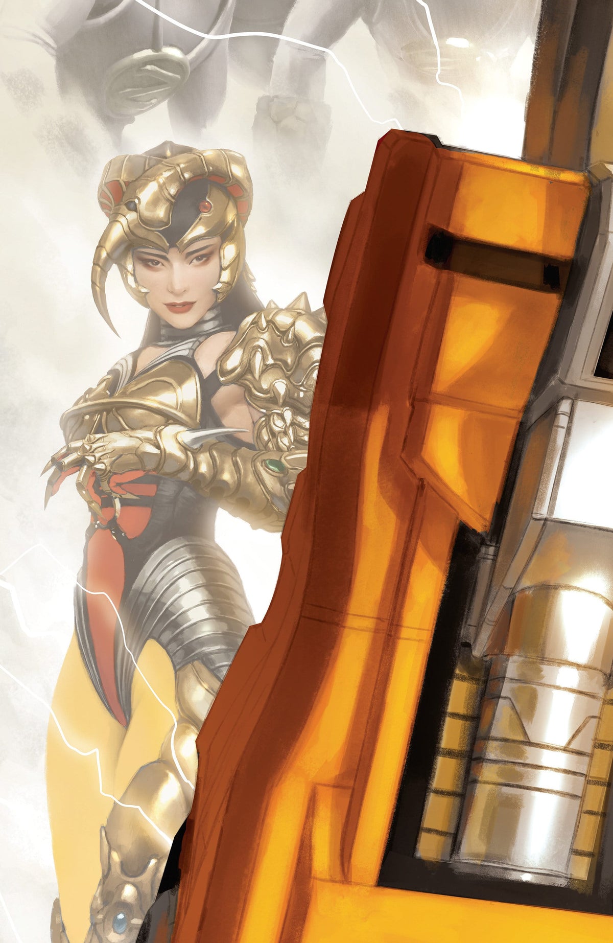 Boom Entertainment Comic Books Mighty Morphin Power Rangers (2026) #7 C Megazord Card Stock Connecting Variant (Full Art, Mercado) (Release Date: 12/30/2026) 84428401334507031 PRH-84428401334507031