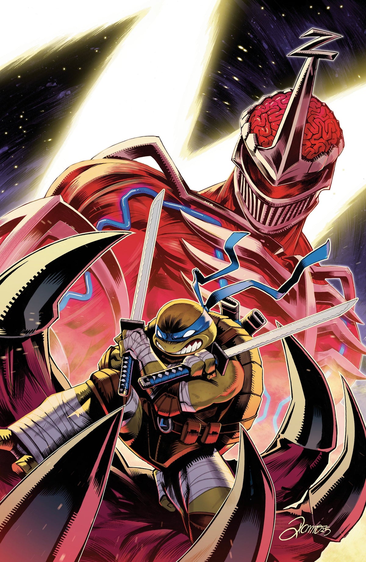 Boom Entertainment Comic Books Mighty Morphin Power Rangers/Teenage Mutant Ninja Turtles III #3 D Variant (Full Art, Foil, Zonno) 84428401272003041 PRH-84428401272003041