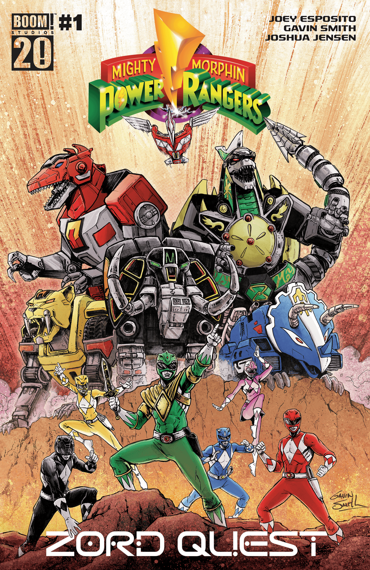 Boom Entertainment Comic Books Mighty Morphin Power Rangers: Zord Quest #1 A Main (Dressed, Smith) 84428401294201011 PRH-84428401294201011