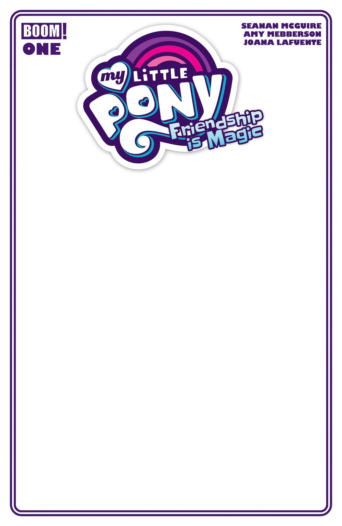 Boom Entertainment Comic Books My Little Pony: Friendship is Magic (2026) #1 D Blank Sketch Variant (Release Date: 11/11/2026) 84428401386401041 PRH-84428401386401041