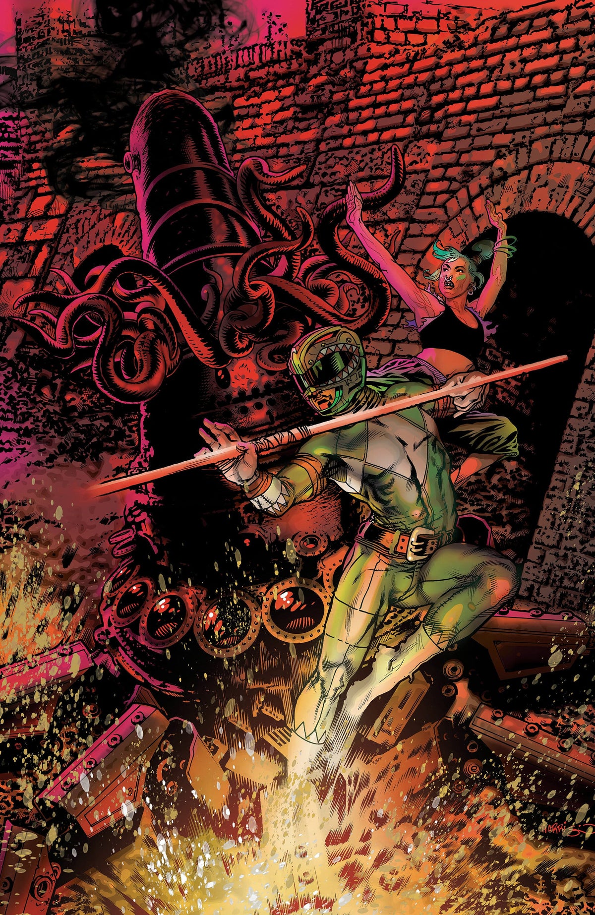 Boom Entertainment Comic Books Power Rangers Green #2 D Foil Variant (Full Art, Foil, Harris) (Release Date: 09/16/2026) 84428401346802041 PRH-84428401346802041