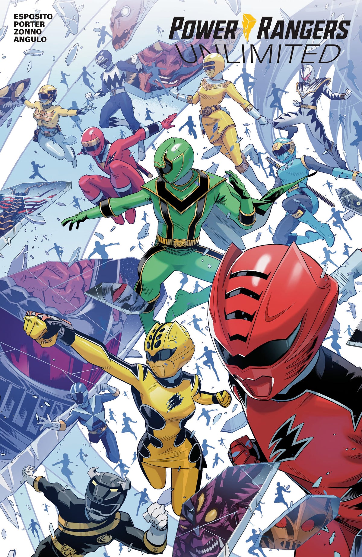 Boom Entertainment Comic Books Power Rangers Unlimited #1 C Every Ranger Ever Cardstock Connecting Variant (Dressed, Zonno) 84428401340601031 PRH-84428401340601031
