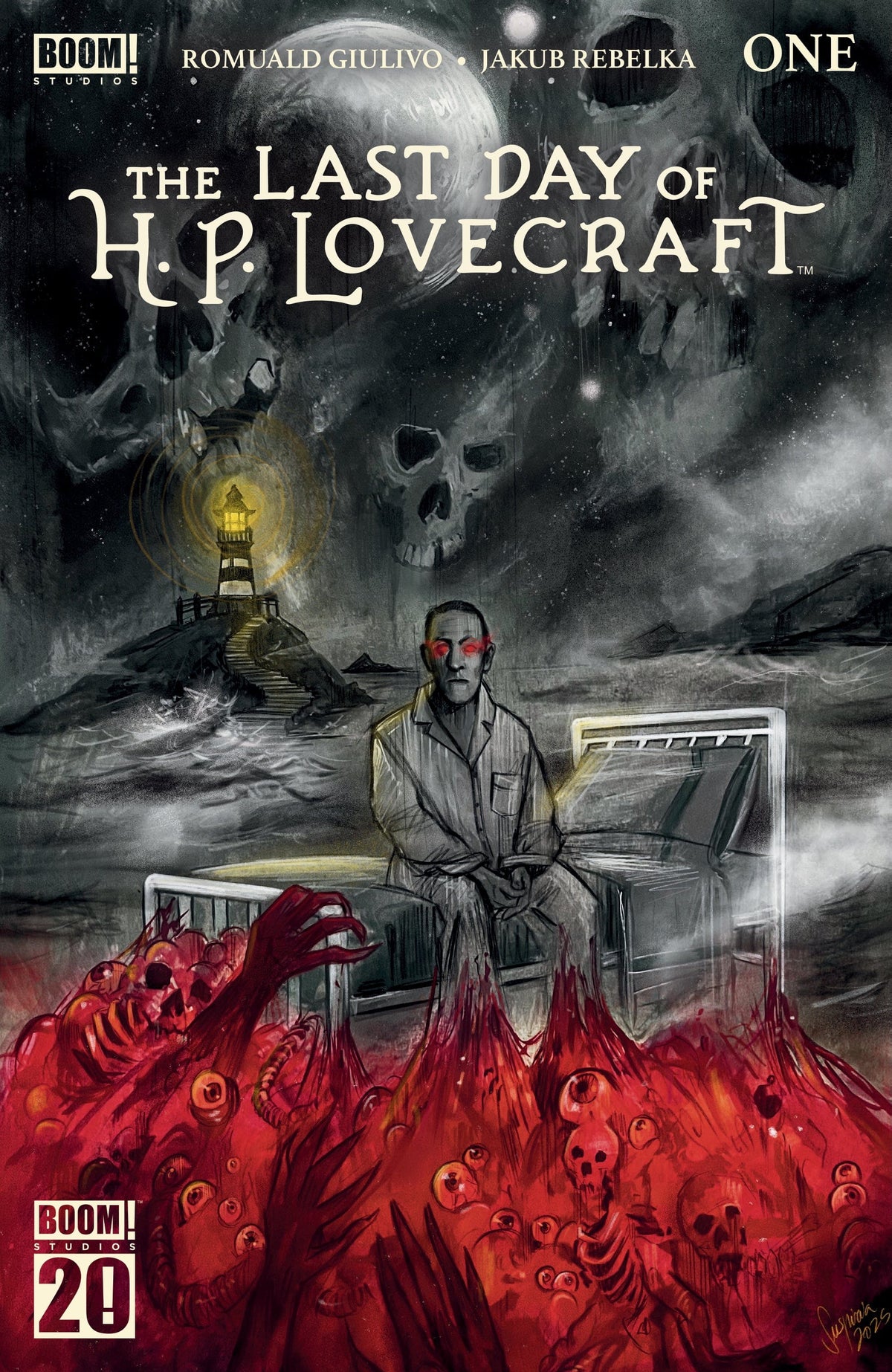 Boom Entertainment Comic Books The Last Day of H.P. Lovecraft #1 C BOOM 20th Anniversary Variant (Dressed, Vilchez) 84428401286701031 PRH-84428401286701031