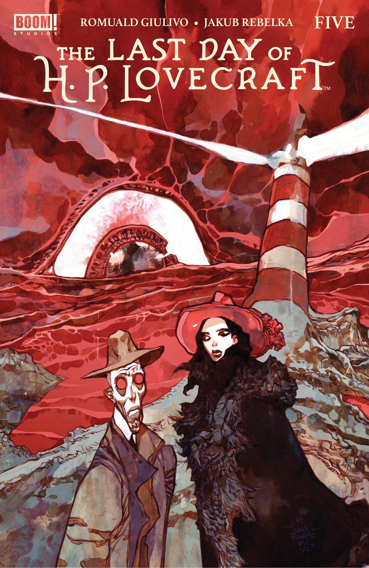 Boom Entertainment Comic Books The Last Day of H.P. Lovecraft #5 A Main (Dressed, Rebelka) 84428401286705011 PRH-84428401286705011