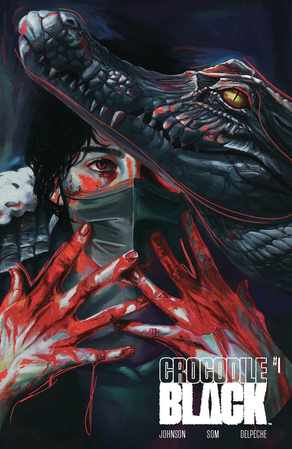 Boom! Studios Comic Books CROCODILE BLACK #1 THIRD EYE EXCLUSIVE 84428401093101051 TE-CROCODILE-BLACK