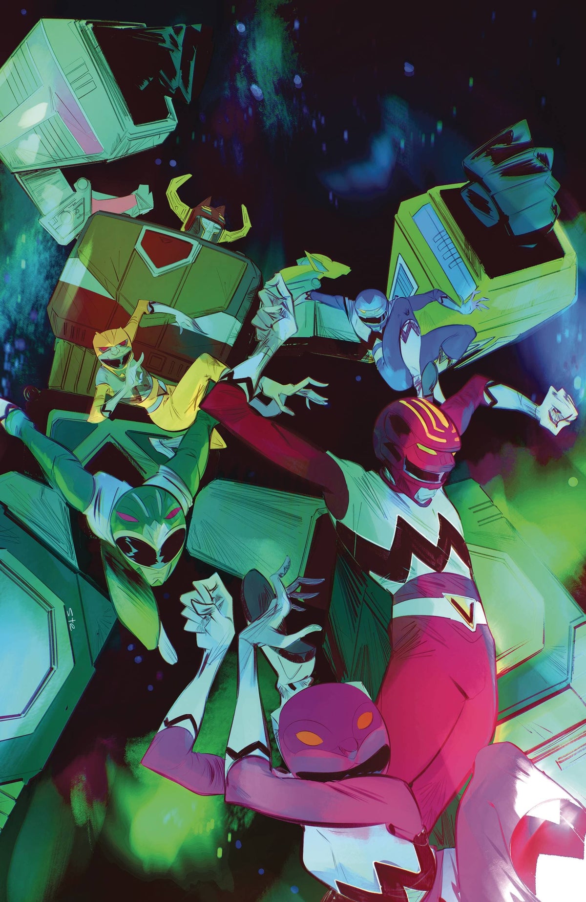 Boom! Studios Comic Books > Incentives POWER RANGERS PRIME #5 CVR E 1:10 INCV SIMEONE 84428401206505051 JAN250034