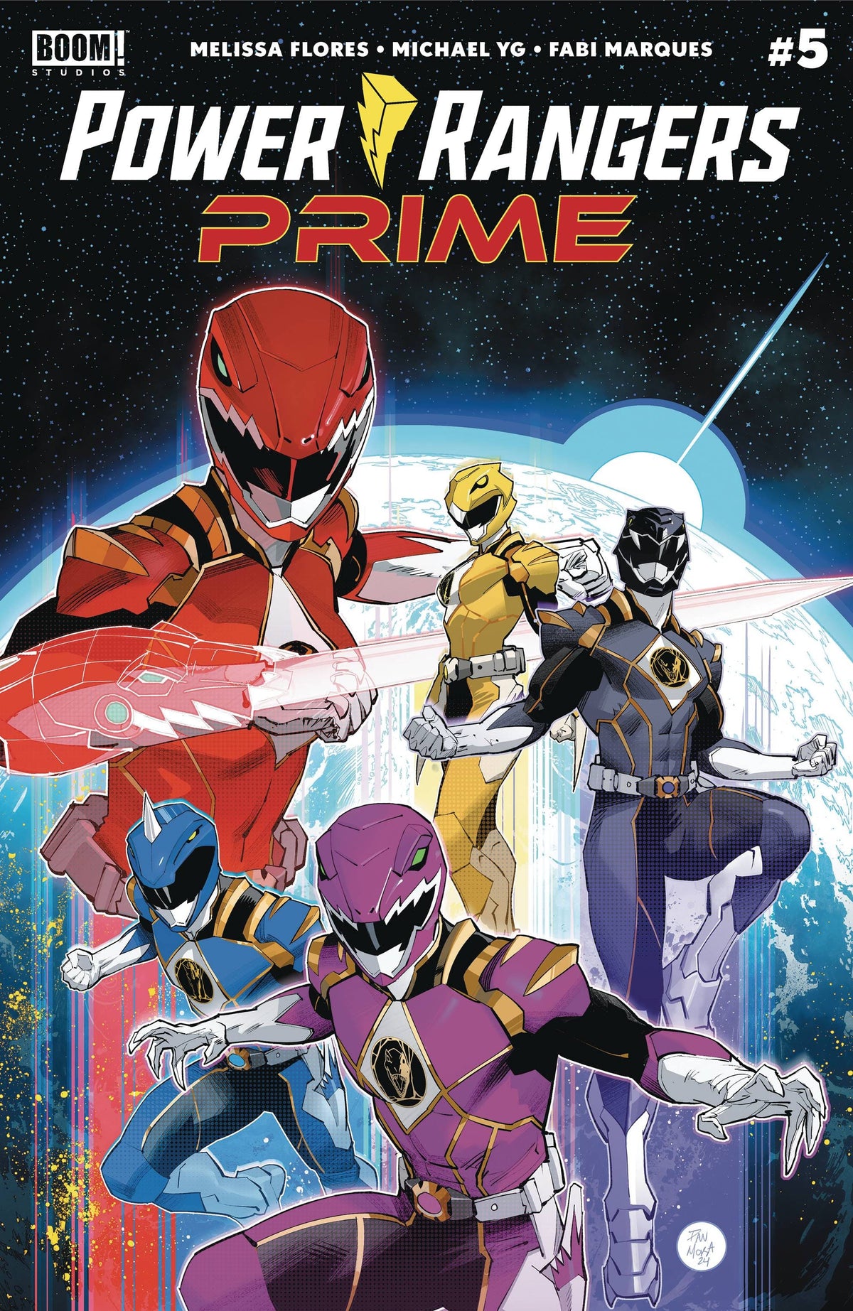 Boom! Studios Comic Books POWER RANGERS PRIME #5 CVR A MORA 84428401206505011 JAN250030