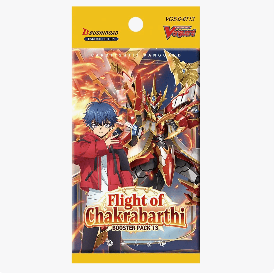 Bushiroad, Inc. Trading Card Games > Cardfight Vanguard Cardfight Vanguard: Flight of Chakrabarthi Booster Pack 8885009408994 VGEDBT13SP