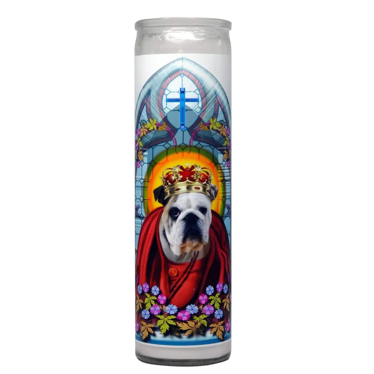 Calm Down Caren Decor > Candles English Bulldog Prayer Candle