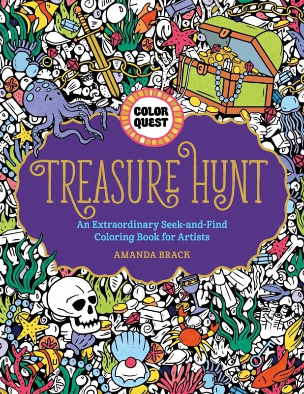 Castle Point Books Books > Coloring Books Treasure Hunt: An Extraordinary Seek-and-Find Coloring Book for Artists - Paperback 9781250275455 MC-19587