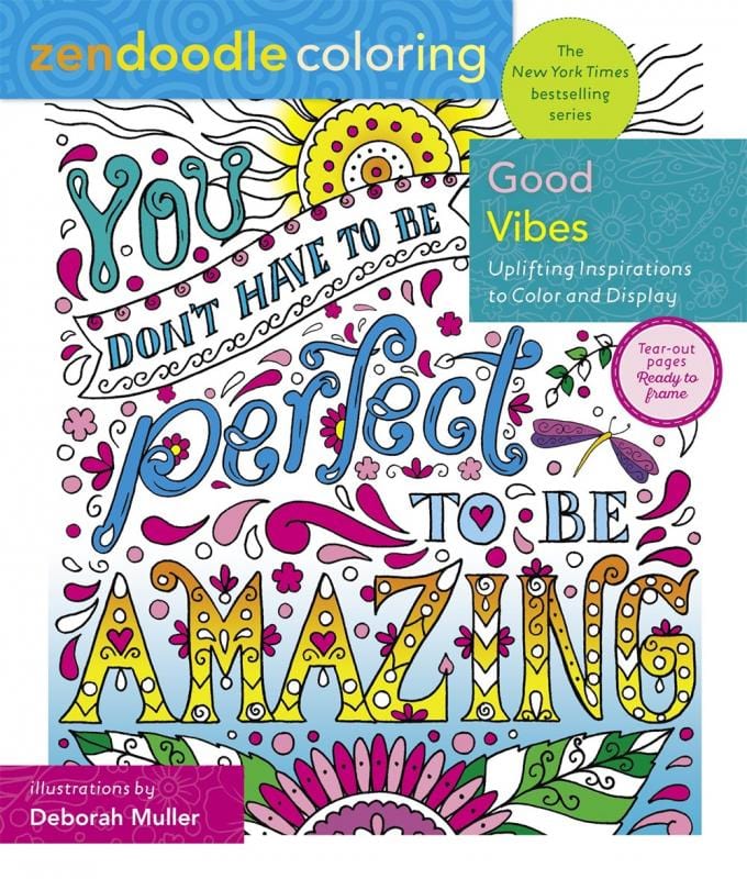 Castle Point Books Books > Coloring Books Zendoodle Coloring: Good Vibes, Uplifting Inspirations to Color and Display - Paperback 9781250276520 MC-32746