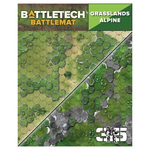 Catalyst Game Labs Game Supplies > Playmats BattleTech: Battle Mat: Grasslands Alpine 856232002936 CYT35800C