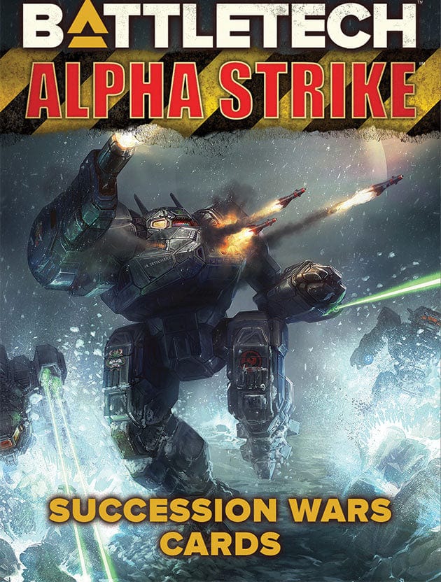 Catalyst Game Labs Tabletop Games > Miniature Games BattleTech: Alpha Strike Game Aids - Succession Wars Cards 861603000312 CAT 35685