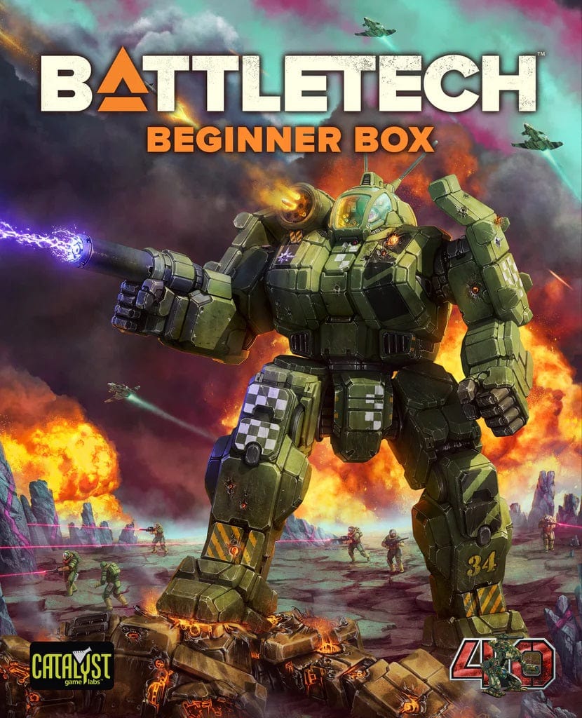 Catalyst Game Labs Tabletop Games > Miniature Games Battletech: Beginner Box - 40th Anniversary 810123696178 CYT3502XL