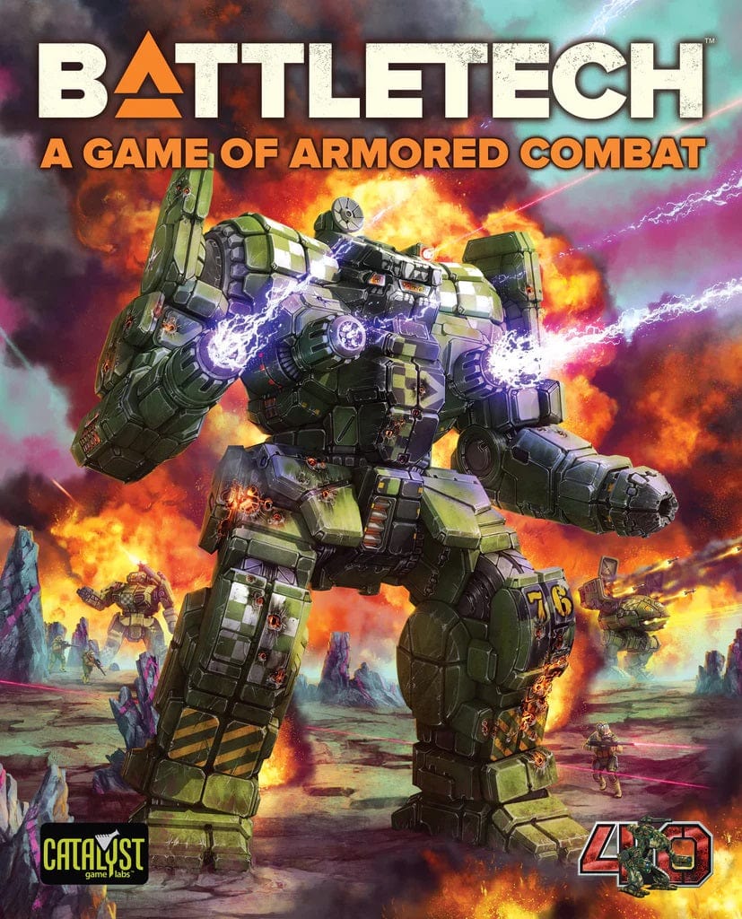 Catalyst Game Labs Tabletop Games > Miniature Games Battletech: The Game of Armored Combat - 40th Anniversary 810123696185 CYT3500XL