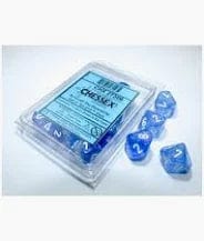 Chessex Dice > Chessex Borealis: Poly D10 Sky Blue/White (10) 601982024031 CHX 27226