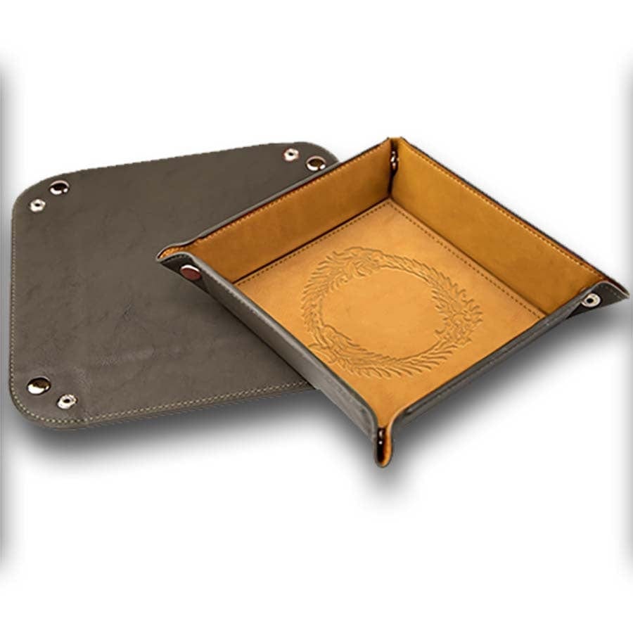 Chip Theory Games Board Games BONDED LEATHER CONTROL 'UR ROLL DICE TRAY: THE ELDER SCROLLS 704725644272 CTGADD021