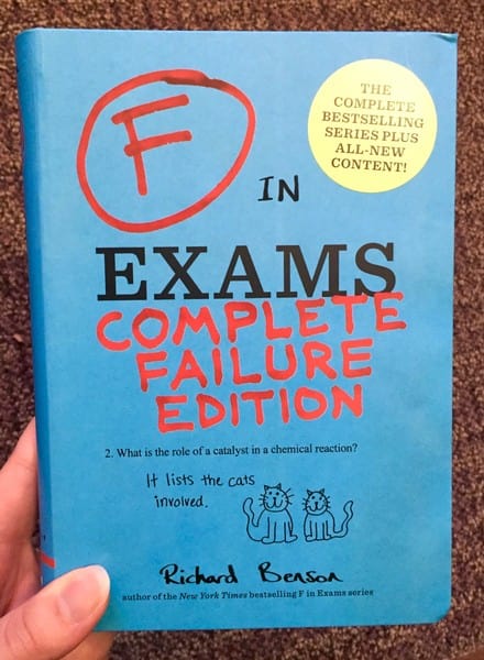 Chronicle Books Books > Art & Gifts > Novelties F in Exams: Complete Failure Edition - Flexibound 9781452148960 MC-21156