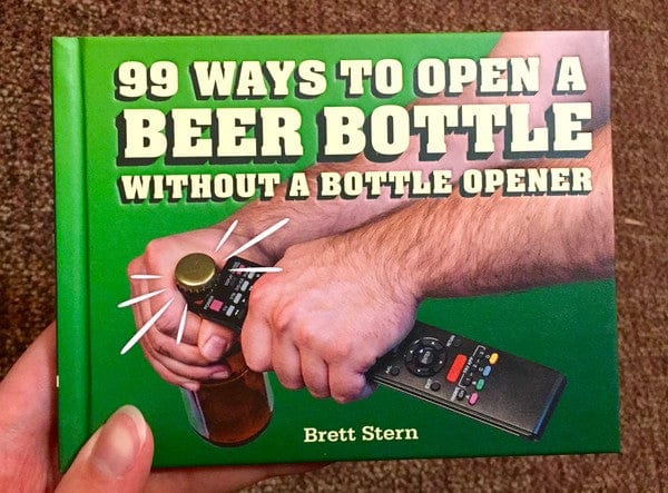 Chronicle Books Books > Food, Drink, & Drugs > Booze 99 Ways to Open a Beer Bottle Without a Bottle Opener - Book 9781452132594 MC-21450