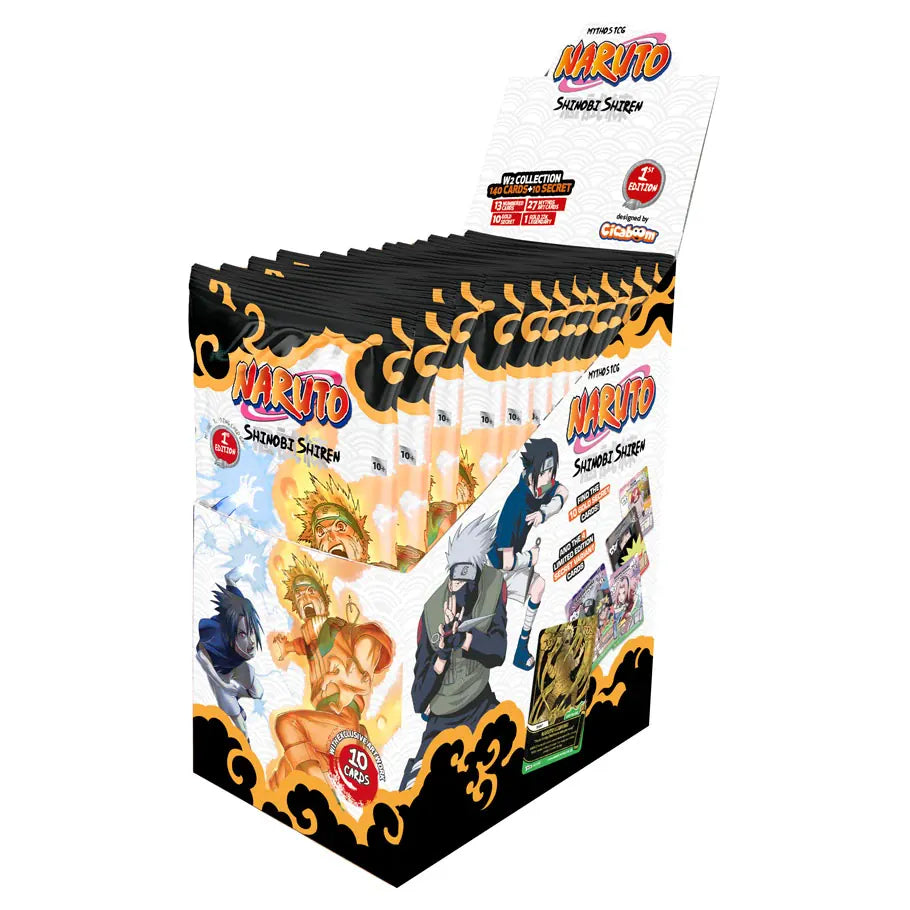 Cicaboom Tabletop Games > Trading Card Games Naruto Mythos TCG: Shinobi Shiren Booster Box (Set 2 1E) 8052532638796 CICNCGNARUT2BXB24