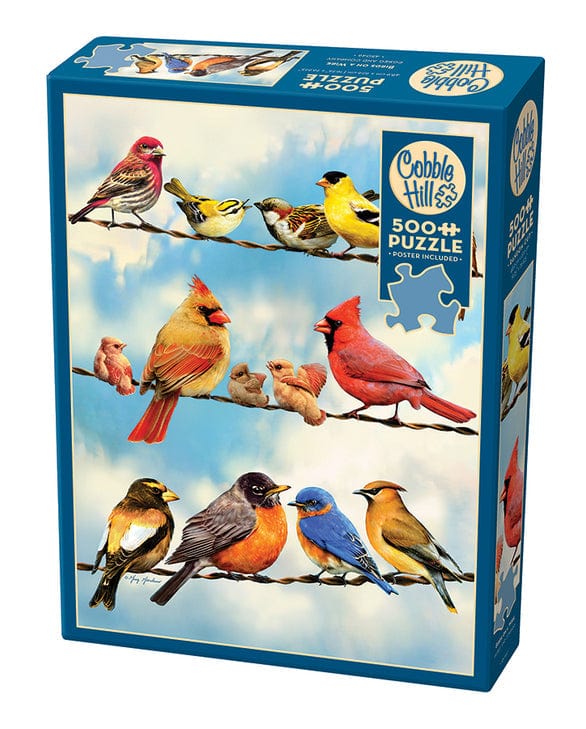 Cobble Hill Puzzles > Jigsaw Puzzles Birds on a Wire (500 Piece Puzzle) 625012450461 45046