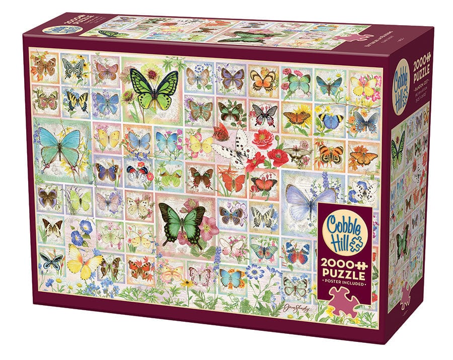 Cobble Hill Puzzles > Jigsaw Puzzles Butterflies and Blossoms (2000 Piece Puzzle) 625012490115 49011